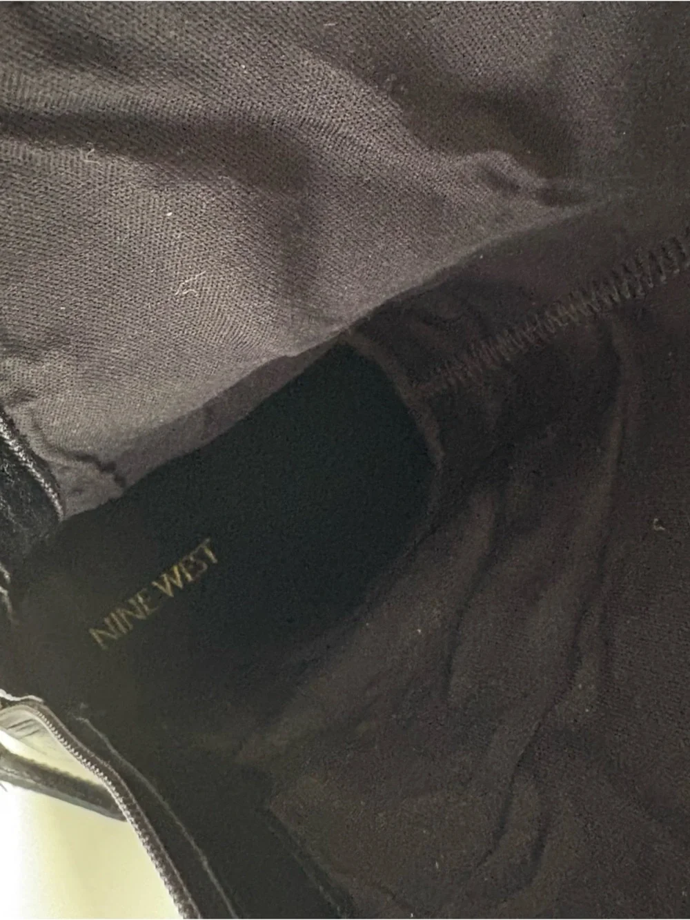 NINE WEST Black Over-the-Knee Leather Boots 6.5 - Picture 5 of 9